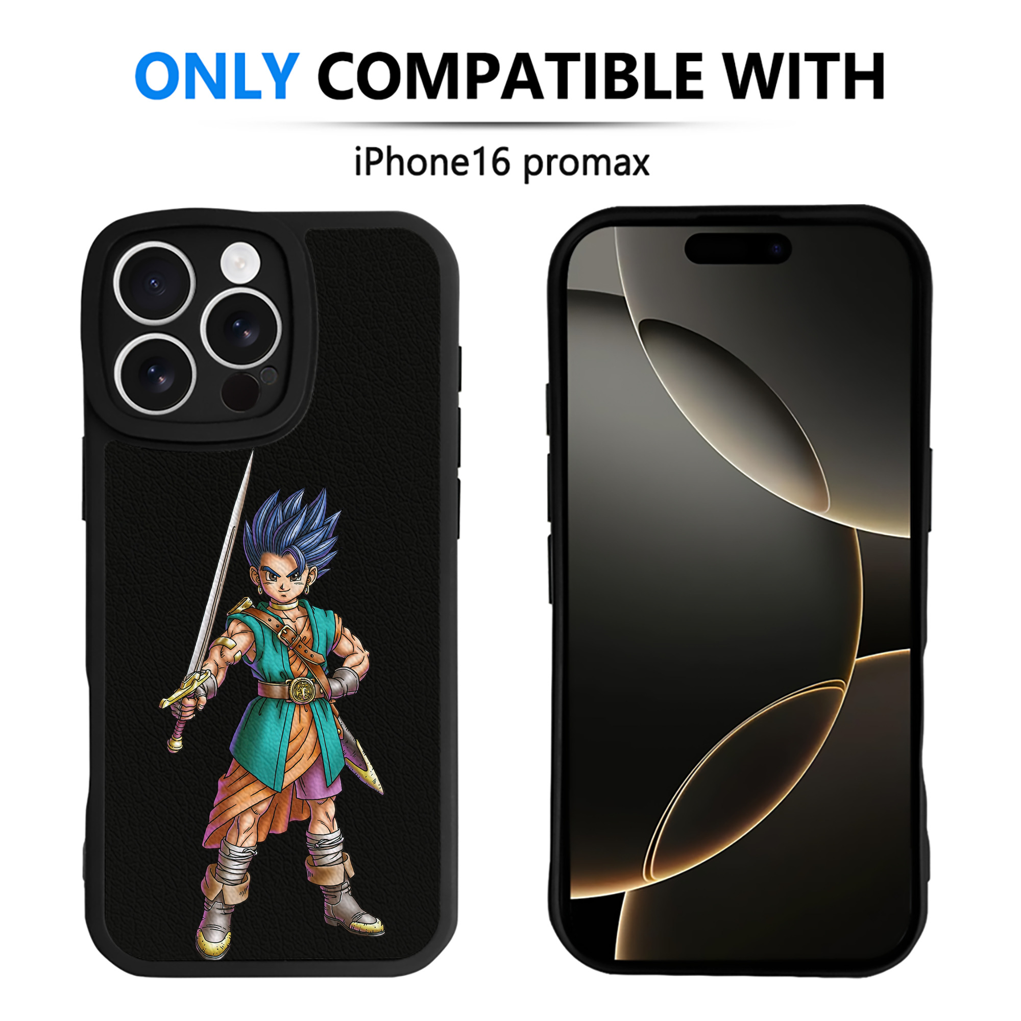 （画像用） ドラゴンクエスト Doragon Kuesuto Dragon Quest 【iPhone 16シリーズ対応】シリコンスマホケース（レザー調） 材質：シリコン